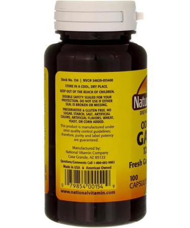 Nature's Blend Odorless Garlic Capsules 1250 mg 100 Ct (1 Pack) - Buy Online on GoSupps.com