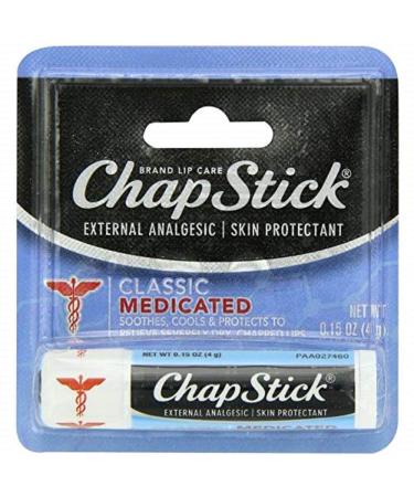 Chapstik Med Stick Size .15z Chapstick Medicated Lip Balm .15oz