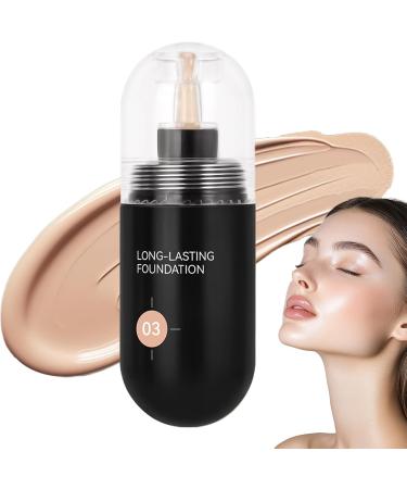 Liquid Foundation - 30ml Matte Finish Liquid Foundation - Moisturizing Anti-Shine Makeup Base for Skin Types - Buy Online on GoSupps.com