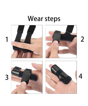 Trigger Finger Splints - 4 Pcs Mallet Finger Brace & Stabilizer for Pain Relief Sprains & Strains - International Shipping Available - Buy Online on GoSupps.com
