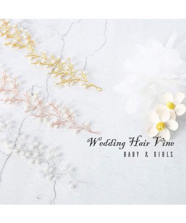 Artio Bride Wedding Pearl Hair Vine Accessory - Silver Headpiece for Women and Baby Girls - Buy Online on GoSupps.com