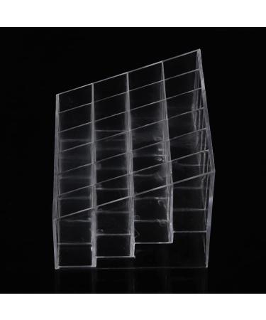  Fockety Fockety Plastic Transparent 24 Grid Organizer Stand Display for Lipstick and Nail Polish Storage Suitable for Home and Cosmetic Store Size: - Buy Online on GoSupps.com