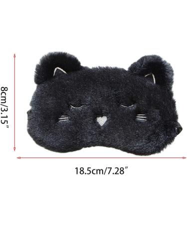 Zeiwohndc Plush White Dog Sleep Mask - Cute Cartoon Animal Design | Satin Lined Blindfold for Home & Travel - Buy Online on GoSupps.com