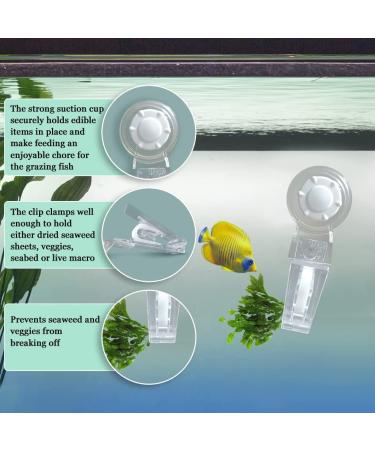 Luffy Aquarium Clip 4x2 Inches - Betta Bed & Vegetable Holder - Feeding Accessories - 1 Pc Pack - Buy Online on GoSupps.com