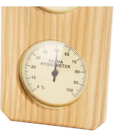 Sauna Thermometer Hygrometer | 2 in 1 Hygrothermograph with Golden Plate for Bathroom | Accurate Humidity & Temperature Measurement - Buy Online on GoSupps.com