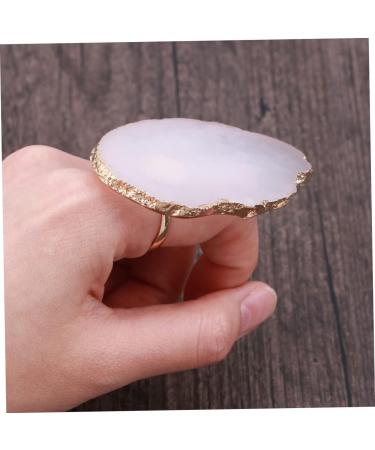  BIUDECO Nail Polish Foundation Mixing Ring White Makeup Mixing Tray Paint Drawing Color Nail Plate White Color Plate - Buy Online on GoSupps.com