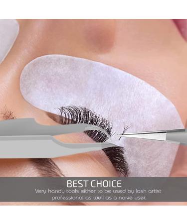 Pack of 3 Stainless Steel Lash Tweezers â€“ Straight & Curved Tip Tools for Eyelash Extensions - Buy Online on GoSupps.com