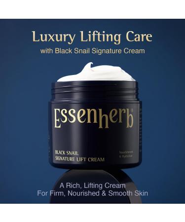 ESSENHERB Muco Ritual Ampoule + Black Snail Signiature Lift Cream | Korean Vegan Aloe Serum with 95% Aloe Polysaccharides Firming Moisturizer with 65% Snail Mucin - Buy Online on GoSupps.com