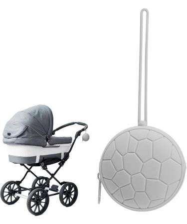 Shop Lear-au Gray Pacifier Pocket: Diaper Bag Holder with Zipper & Handlebar - Ideal Stroller Accessory for Infants - Buy Online on GoSupps.com