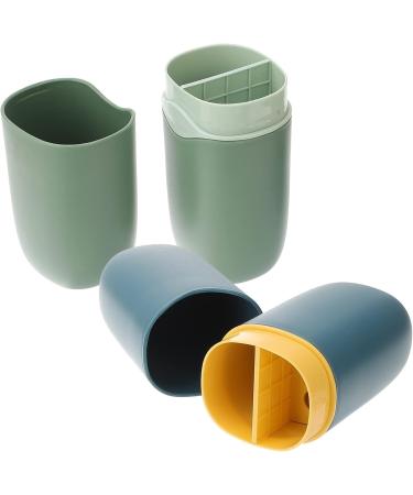 Digjobk Green Toothbrush Holder & Toothpaste Cup - Travel & Camping Box Washable Protection & Storage - Buy Online on GoSupps.com