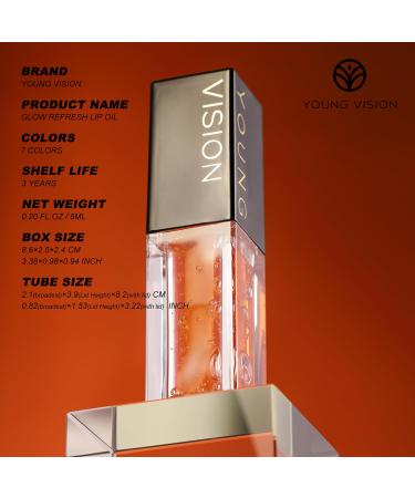 YOUNG VISION Lip Glow Oil - Moisturizing Lip Gloss with Jojoba Seed Oil | Plumping Hydration (6 - Buy Online on GoSupps.com