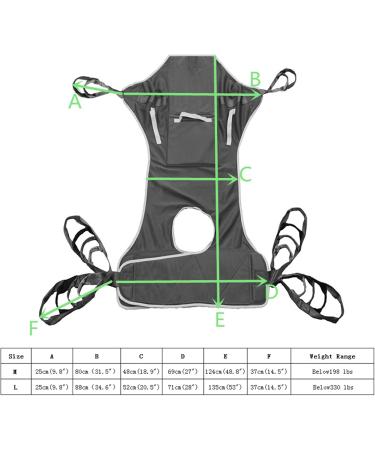 Patient Lift Toileting Sling Medical Transfer Belt For Paralyzed Elderly And Disabled Lift Equipment Patient Walking Sling Transfer Belt - Load 230kg (Size : L) Large - Buy Online on GoSupps.com