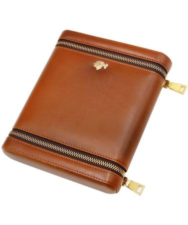 Cigar Boxs Humidors Cigar Case Travel Genuine Leather Humidord with Humidifier Portable Light Weight Cigar Box Gift Set - Buy Online on GoSupps.com