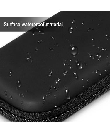 Tampon Storage Bag Black - Pack of 2 Organizer Pouch for Feminine Products | Portable Period Bags for Women - 6.3*3.3*1.2inches - Buy Online on GoSupps.com