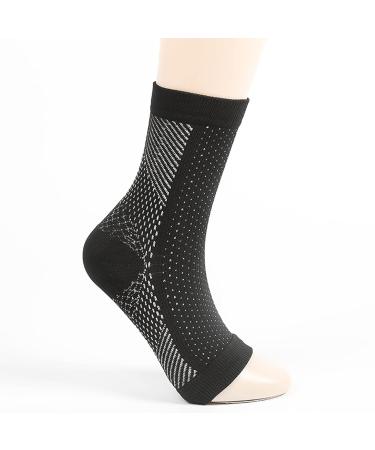 Ergonomic Sock Sleeve Ankle Brace for Cycling | Injury Protection | S/M Black - Buy Online on GoSupps.com