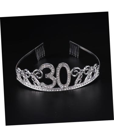 1 Set Birthday Tiara Headband Headbands Women Belt Rhinestone Headband Rhinestone Headpiece Ladies Suits Birthday Party Decorations Plain Sash Fabulous Sash Beauty Make up Decorate - Buy Online on GoSupps.com