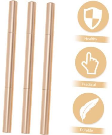 VINTORKY 3pcs Double Ended Eyebrow Pencil Eyebrow Refill Pencil Eyebrow Makeup Pencils Pencil Dark Brown Abs - Buy Online on GoSupps.com