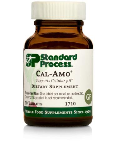 Standard Process Cal-Amo - Cellular pH Support and Lung Support Supplement with Magnesium Citrate Calcium Chloride Calcium Lactate Ammonium Chloride and More - 90 Tablets - Buy Online on GoSupps.com