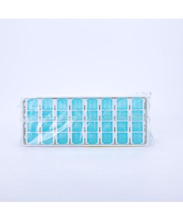 Monthly Pill Box Organizer 2 Times a Day AM PM Medicine Holder with 32 Compartments - Easy Open Design for Kids, Elderly, and Arthritic Hands - Cyan - Buy Online on GoSupps.com