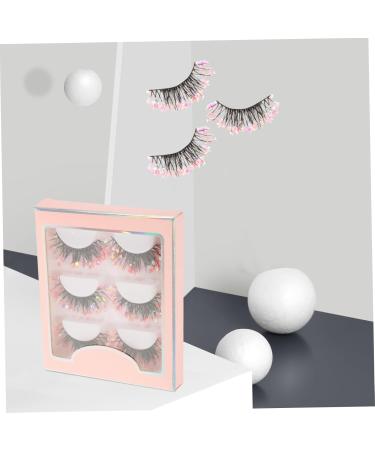 PLAFOPE 3 Pairs Fake Eyelashes Extensions Faux Eyelashes Halloween Fake Eyelashes Individual Fake Eyelashes Halloween Wispy Eyelashes Fake Lashes Glitter Eyelashes Chemical Fiber 4x1.2cm As Shown 2 - Buy Online on GoSupps.com