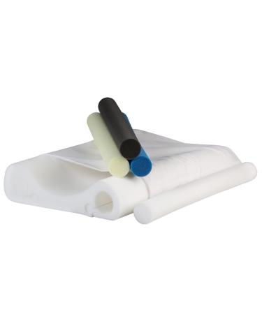 Core Products Double Core Select Foam Cervical Support Pillow, 4 Interchangeable Orthopedic Support Rolls & Pillowcase Included