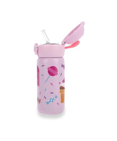 Nuby Thirsty Kids No Spill Flip-It Active Stainless Steel Travel Cup  14 Oz  Ice Cream - Buy Online on GoSupps.com