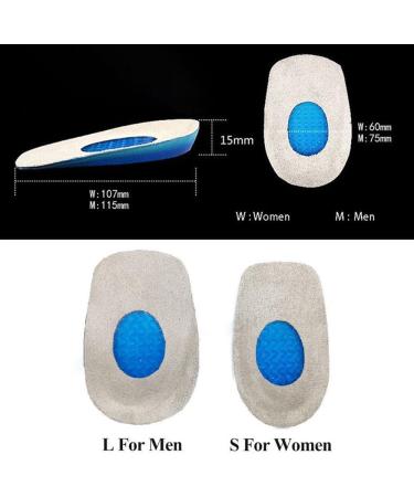 XINIFOOT Soft Gel Heel Cup Supports - Silicone Heel Protectors - Gel Heel Pads for Plantar Fasciitis - Silicone Gel Heel Cups for Tired Feet Damaged Heel- UK Size 4-7 Women: UK 4-7 - Buy Online on GoSupps.com