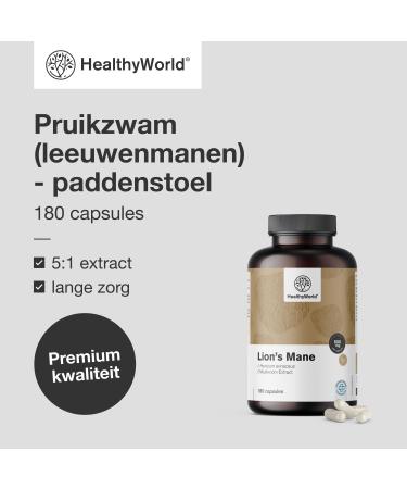 Be Healthy Group doo Monkey Head Mushroom 180 Capsules 500 mg extract in a ratio of 51 Hericium Erinaceus Brain Food Vegetable Capsules 3 month supply - Buy Online on GoSupps.com