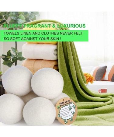 1Pcs Dryer Balls Natural Fabric Virgin Reusable Balls Dryer Wool Laundry Softener Dry Washing Kit Balls 6cm - Buy Online on GoSupps.com