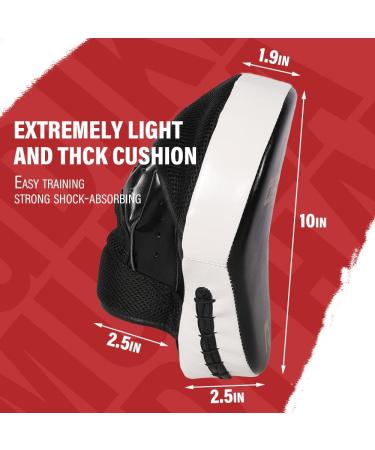 Curved Boxing Punching Mitts for MMA Muay Thai Training - Hand Targets for Sparring (Pair) - Buy Online on GoSupps.com