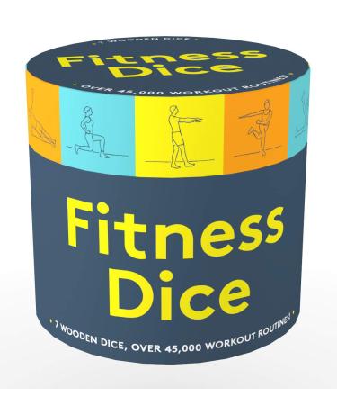 Chronicle Books Fitness Dice: 7 Wooden Dice, Over 45,000 Workout Routines