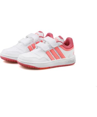 Buy adidas Unisex Kids Hoops 3.0 Cf C Sneakers - 33 EU Ftwr White/Acid Red/Rose Tone | International Shipping Available - Buy Online on GoSupps.com