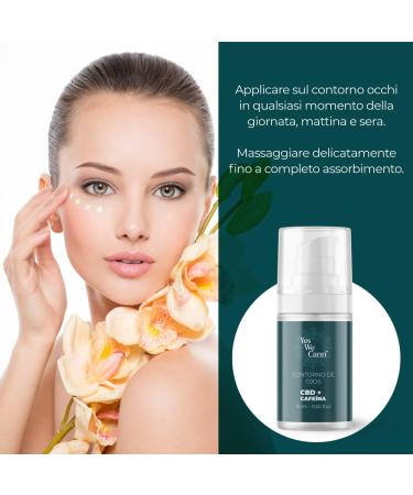 Yes We Cann Eye Contour with CBD and Caffeine - 15 ml - With Moisturizing and Refreshing Properties - Anti-Wrinkle Anti-Dark Circles and Anti-Puffiness - Cruelty Free - Yes We Cann - Buy Online on GoSupps.com