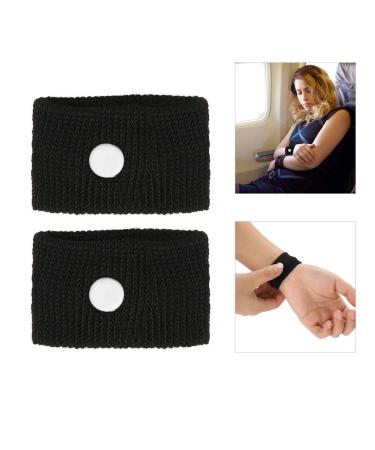 Salmue Anti-Disgusting Bracelet for Motion Sickness - 5 Colors | Adjustable Nausea Relief Band for Immunity - Black - Buy Online on GoSupps.com