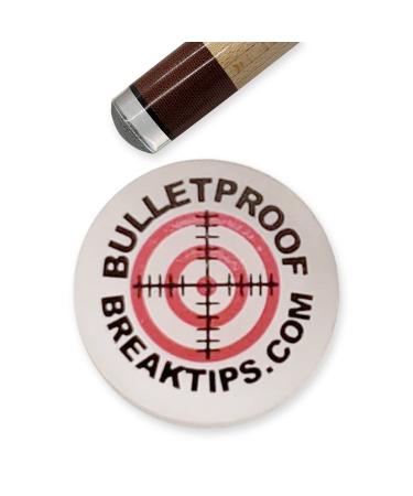 Bulletproof Break Tips - Polymer Break & Jump Tip | Professional Pool Cue Tips & Pool Stick Accessories | Billiards Accessories for Adults and Pool Players | Comes with Free Patch and Sticker! 13mm 1