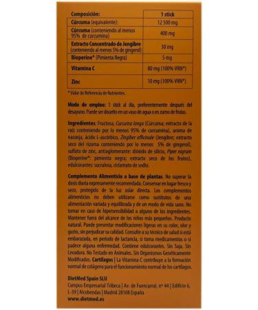  DietMed DietMed Curcumega Complex 30Sticks 1 Unit 200g - Buy Online on GoSupps.com