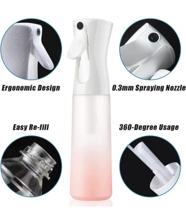 Golden Cow Ultra Fine Mist Spray Bottles - 2 Pack (5 oz Matte Pink + 10 oz Gradient Pink Blue) for Hairstyling, Cleaning, Plants, Skin Care & More - Buy Online on GoSupps.com