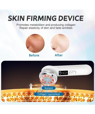 Red Light Therapy Facial Wand for Wrinkles | Anti-Aging Skin Care Tool - Off-White - Buy Online on GoSupps.com