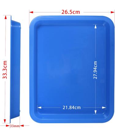 Set of 3 Darkroom Print Film Developing Trays for Cyanotype & Fixing 8x10 - Photo Paper Development Kit - Buy Online on GoSupps.com