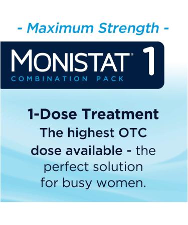 Monistat 1-Day Yeast Infection Treatment Ovule & Itch Cream Combo - Buy Online on GoSupps.com