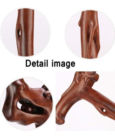 Crutches Wooden Ergonomic Design Long-Term Grip Not Tired Four-Legged Cane Brown Surprise Gift - Buy Online on GoSupps.com
