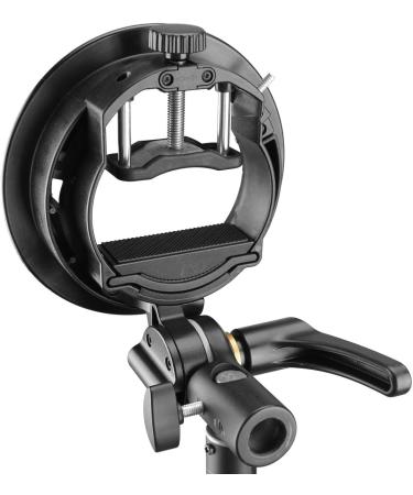 Godox S2 Flash S-Type Bracket with Bowens Mount for Round Head Flashes - Compatible with Godox V1, AD200Pro, AD400Pro, V860II, TT685, TT600, TT350 Series - Direction-Adjustable Handle - Buy Online on GoSupps.com