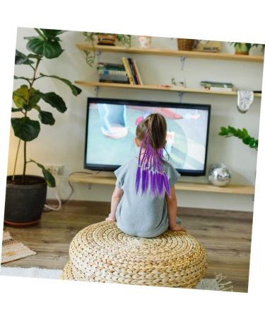 minkissy Wig Colored Jumbo Braids Hair Extensions Colored Dreadlocks Extensions Girl Hair Scrunchies Hair Decor Kids Hair Accessory Fake Ponytail Purple Miss High Temperature Wire Lace up 35X6X1CM Purple - Buy Online on GoSupps.com