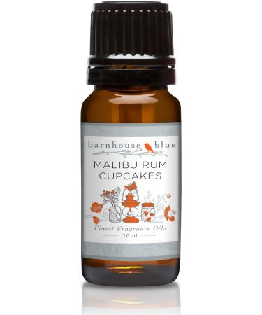 Barnhouse Blue Malibu Rum Cupcakes Premium Grade Fragrance Oils - for Candle Soap Making & More - 10ML Malibu Rum Cupcakes 0.33 Fl Oz (Pack of 1)