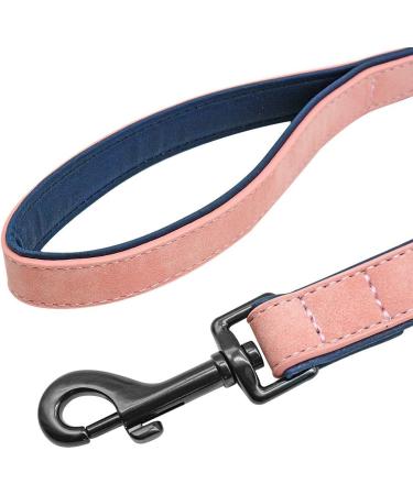 Didog Soft Padded Leather Dog Collar with Custom Engraved Name Tag - Pink Set for Small & Medium Dogs (S: 25-30 cm) - Buy Online on GoSupps.com