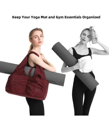 Women's Travel Yoga Gym Bag with Shoe Compartment, Wet Dry Storage - Red Large - Buy Online on GoSupps.com