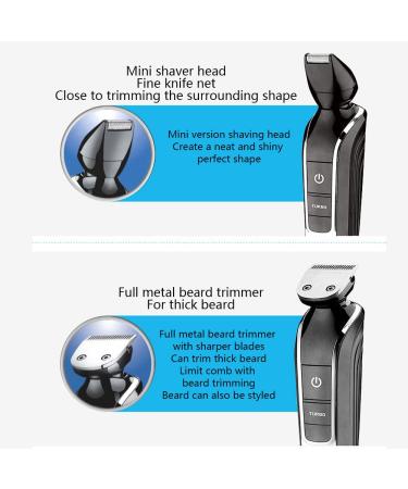 Professional Men's Hair Trimmer Kit - Electric Clipper with LED Display & Multi-Grooming Tools for Beard Body & Nose Hair - Buy Online on GoSupps.com