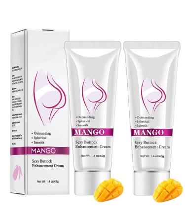 2PCS Butt Enlargement Cream Hip Enhancement for Women Mango Sexy Hip Up Cream Bigger Buttock Lifter Firm Skin Effective Shaping Eliminate Printing Massage Cream