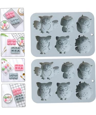 Milisten 4 Pcs Baking Cake Mold Homemade Soap Candle Silicone De para Gelatinas Owl Soap Molds Ice Cube Mold Roasting Pan Kitchen Baking Tool Silica Gel Baking Utensils Household 19.9x13.8cmx2pcs Bluex2pcs - Buy Online on GoSupps.com