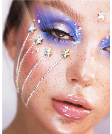 9 Sheets Eye Body Face Gems - Self-Adhesive Rhinestone Stickers for Festival Makeup & Nail Art - Buy Online on GoSupps.com